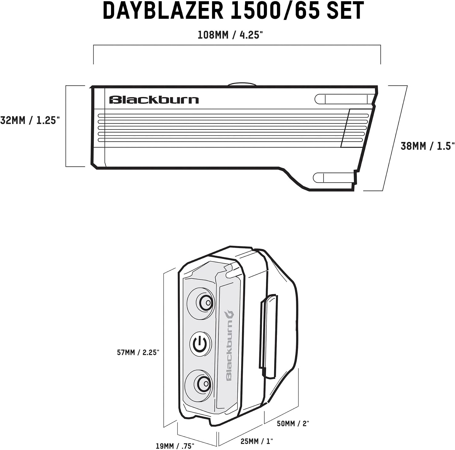 Blackburn Dayblazer Front and Rear Bike Light Set