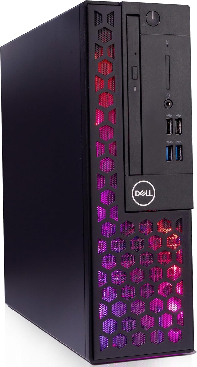 Dell RGB PC Computer | Windows 11 Pro | Ultra Fast Intel i5-8500 | 16GB DDR4 RAM + 500GB SSD | Reburshied 24' Monitor | Internal 5G WiFi + BT (Renewed)