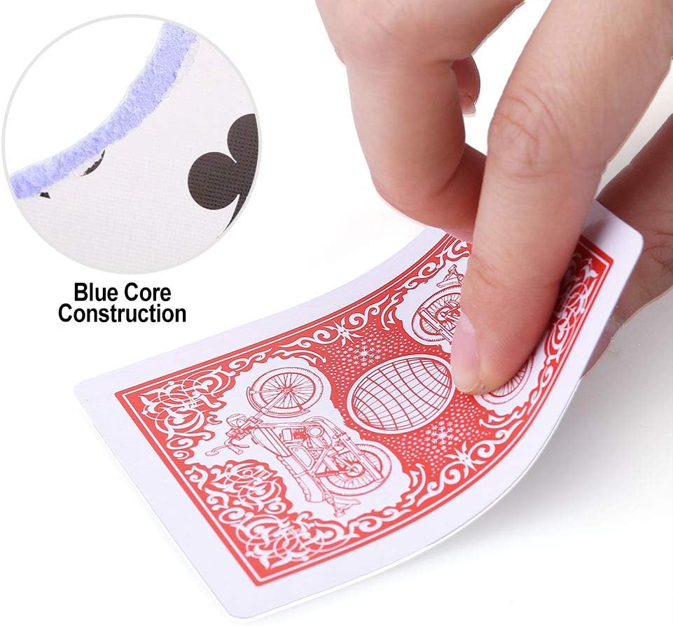 LotFancy Playing Cards Bulk, 144 Decks of Cards - 72 Blue and 72 Red, Poker Size Standard Index, for Blackjack, Euchre, Canasta Card Game, Casino Grade