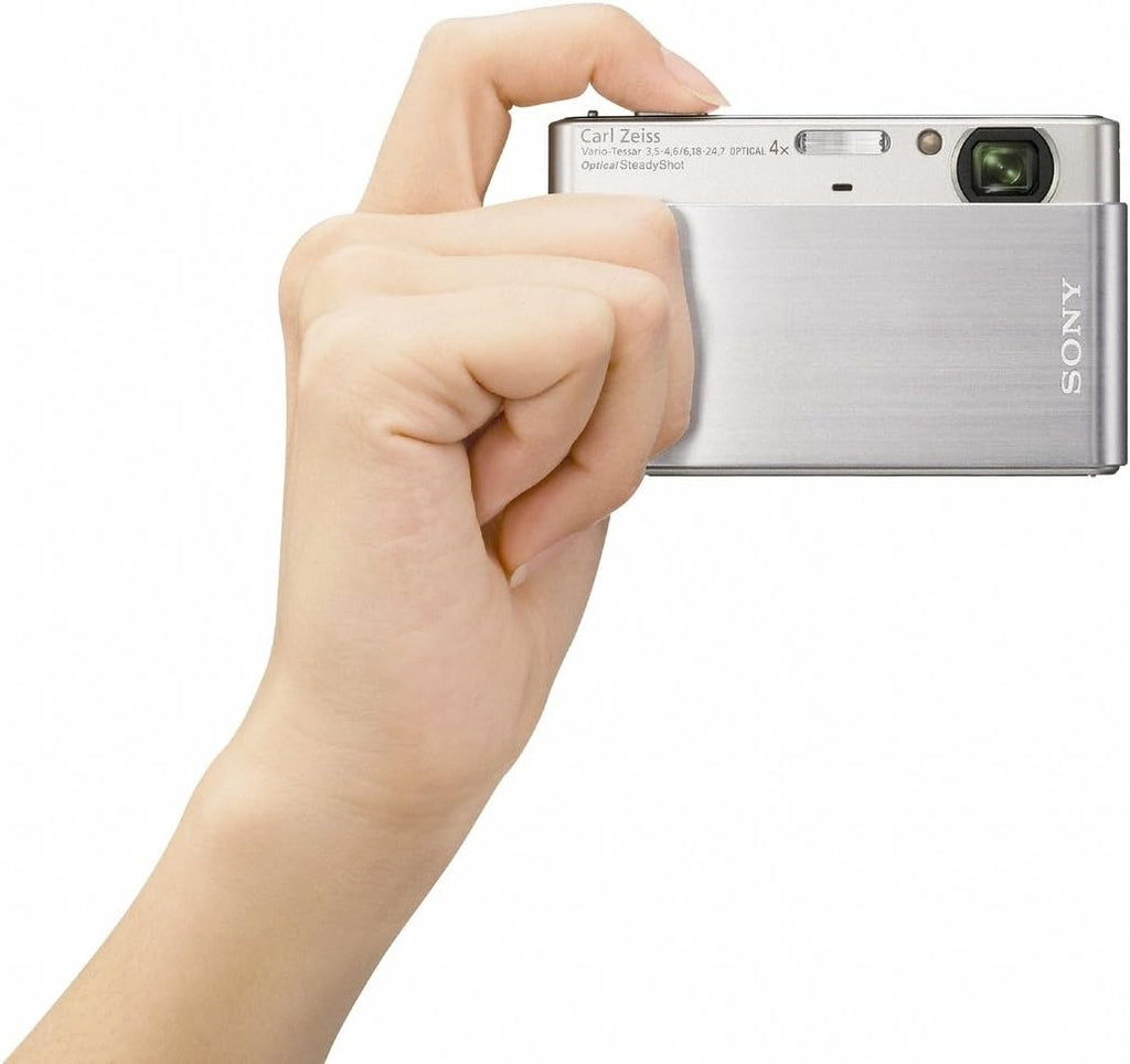 Sony Cyber-shot DSC-T90 12.1 MP Digital Camera with 4x Optical Zoom and Super Steady Shot Image Stabilization (Silver)