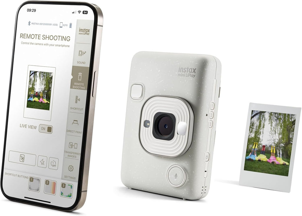Fujifilm INSTAX Mini LIPLAY Hybrid Instant Camera - Misty White