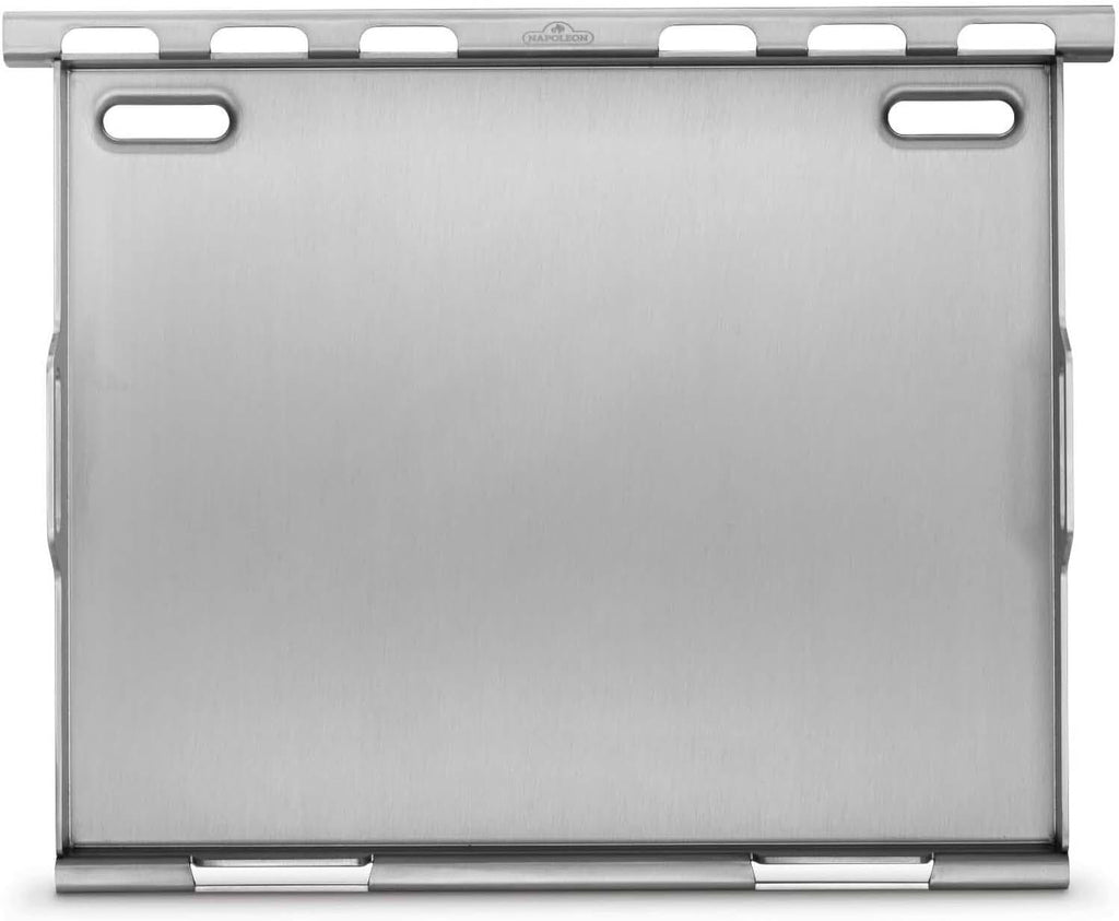 Napoleon BBQ Grill Accessory, Stainless Steel Griddle Insert - Compatible with Rogue/Freestyle 425 Model Grills, 20' x 16', Integrated Grease Traps