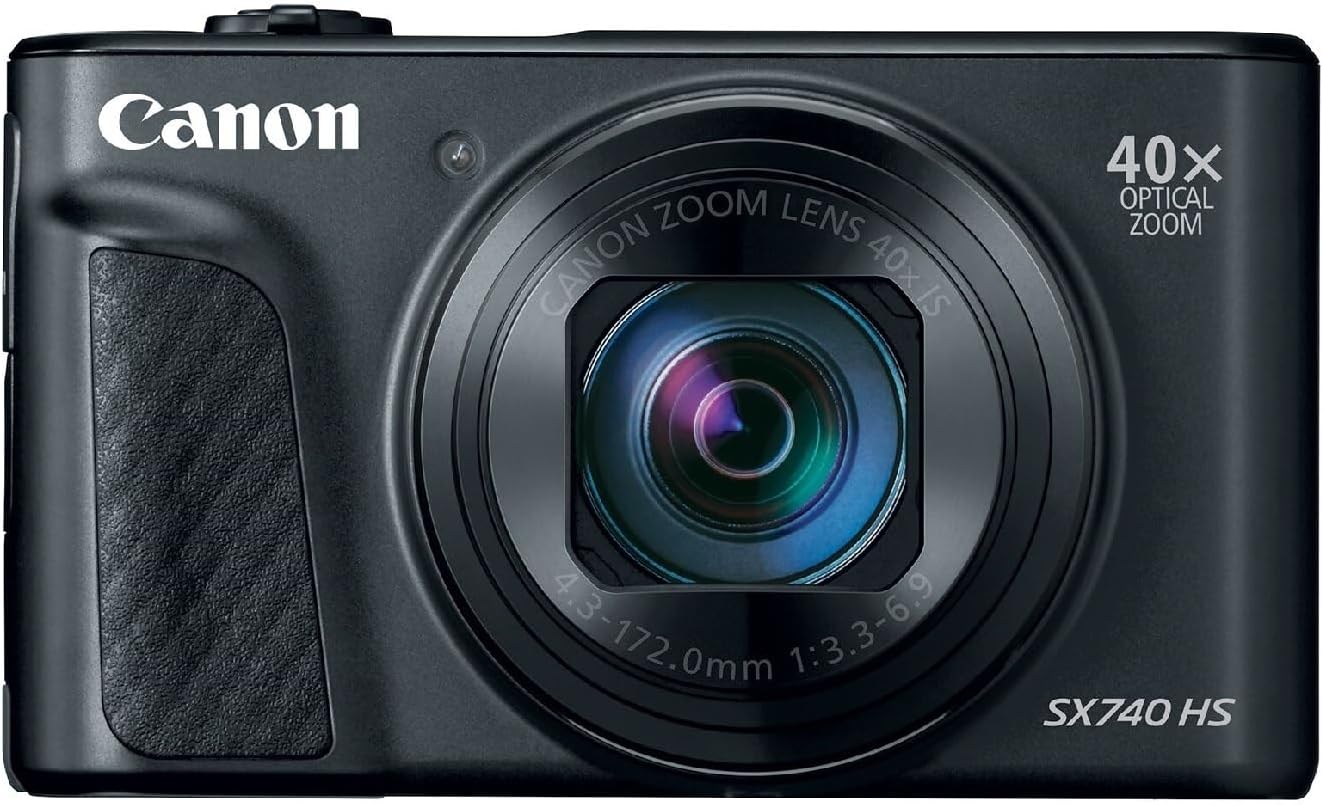 Canon PowerShot SX740 HS, Point and Shoot Digital Camera, Optical Zoom, 4K Video, Black