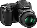 Nikon COOLPIX L820 16 MP CMOS Digital Camera with 30x Zoom Lens and Full HD 1080p Video (Black) (Old Model) (Renewed)