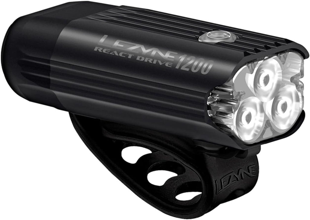LEZYNE Radar React System, Front & Rear LED Bike Lights - Bright IPX7 Waterproof Day/Nighttime Cycling Road Visibility Headlight & Taillight - Automatic Radar Vehicle Detection, Visual/Audio Alerts