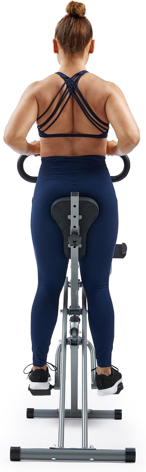 Sunny Health & Fitness Row-N-Ride PRO, Full Body Combo Squat Machine w/Optional Resistance Band, Easy Setup Ab Workout Exercise Equipment for Home, Whole Body Cardio, Optional SunnyFit App Connection
