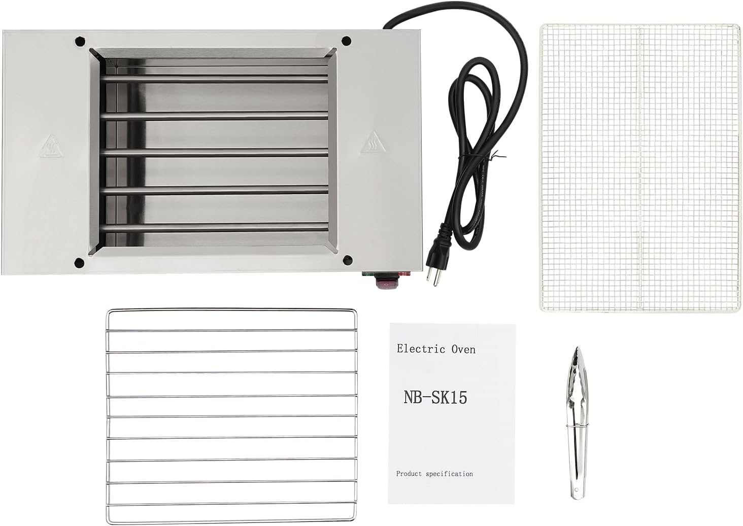 Commercial Indoor Grills Electric Smokeless Barbecue Grill, 1500W 110V Portable Tabletop Yakitori Grill Commercial BBQ Griddle, with Removable Grill Net for Restaurant, Party, Buffet