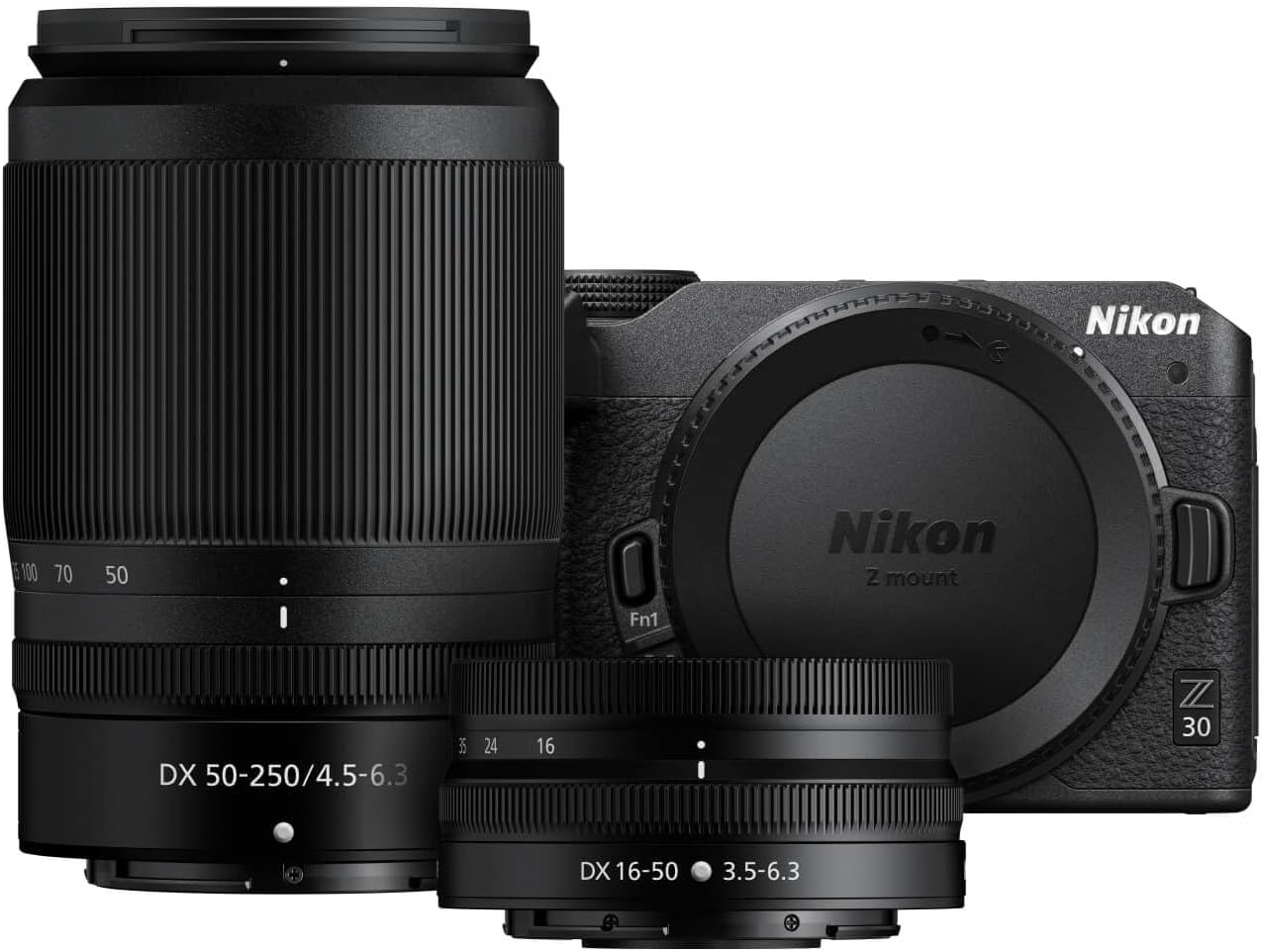 Nikon Z 30 with Two Lenses | Our most compact, lightweight mirrorless stills/video camera with wide-angle and telephoto zoom lenses | Nikon USA Model