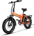 DriftGod Folding Electric Bike, 48V 20.8AH Large Removable Battery E Bike - 20'x3' Fat Tire - 80 Miles Max Range Ebike for Adults,Electric Bicycles for Commuter