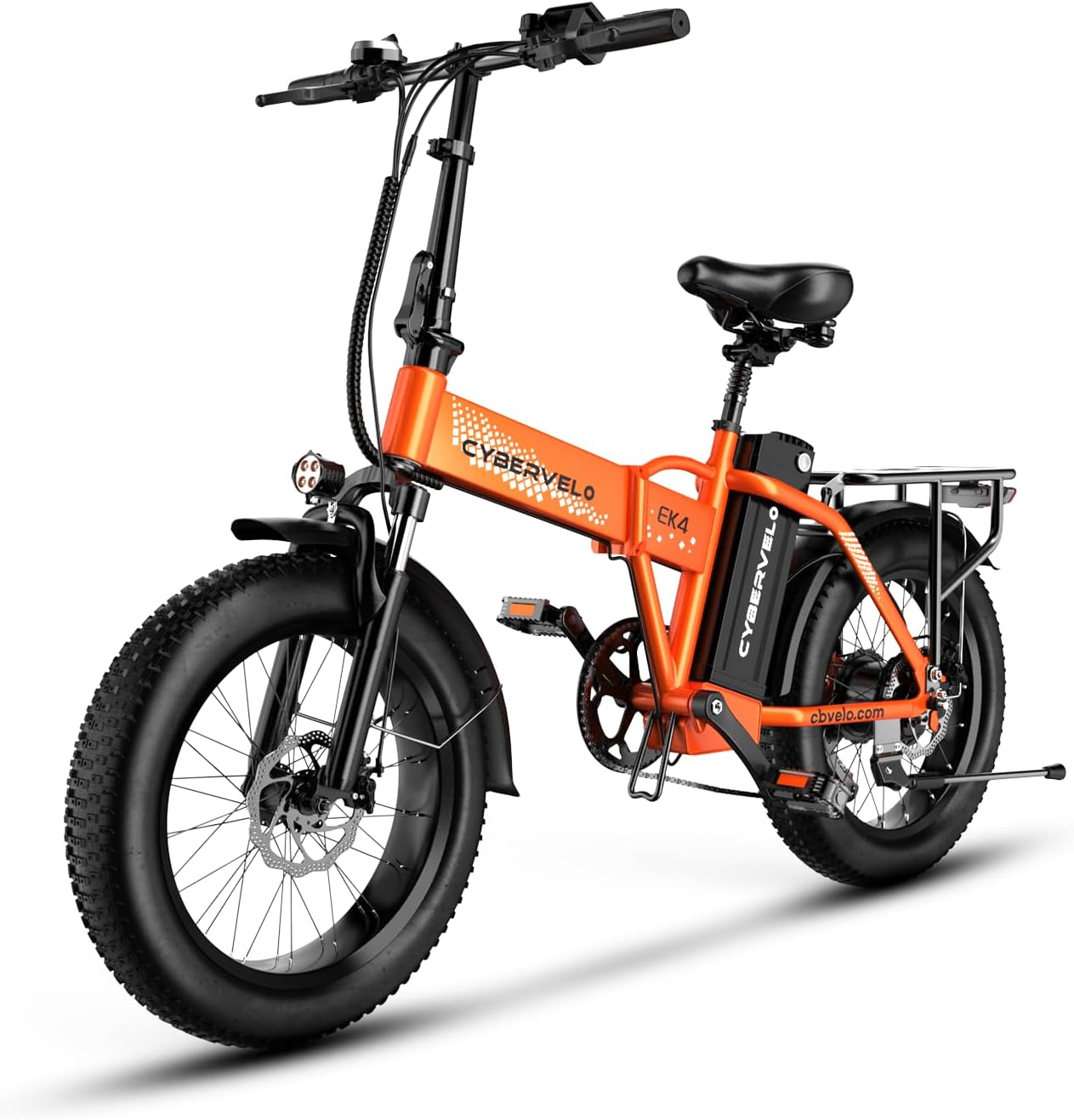 DriftGod Folding Electric Bike, 48V 20.8AH Large Removable Battery E Bike - 20'x3' Fat Tire - 80 Miles Max Range Ebike for Adults,Electric Bicycles for Commuter