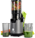 Ventray Slow Masticating Juicer Machine, 5.12' Extra Large Feed Chute Cold Press Juicer for Whole Vegetables & Fruits, 250w, High Juice Yield, Easy to Clean, with Brush, Fit for Batch Juicing