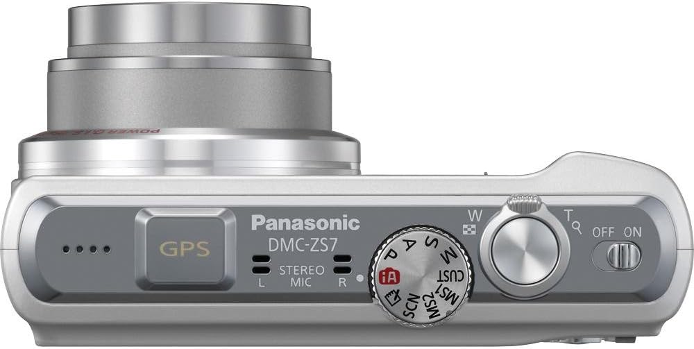 Panasonic Lumix DMC-ZS7 12.1 MP Digital Camera with 12x Optical Image Stabilized Zoom and 3.0-Inch LCD (Silver)