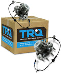 TRQ 2 Piece Front Wheel Bearing & Hub Assembly Set Compatible with 2003-2017 Chevrolet Express 2500 Express 3500 2009-2015 Express 4500 GMC Savana 2500 Savana 3500 Savana 4500