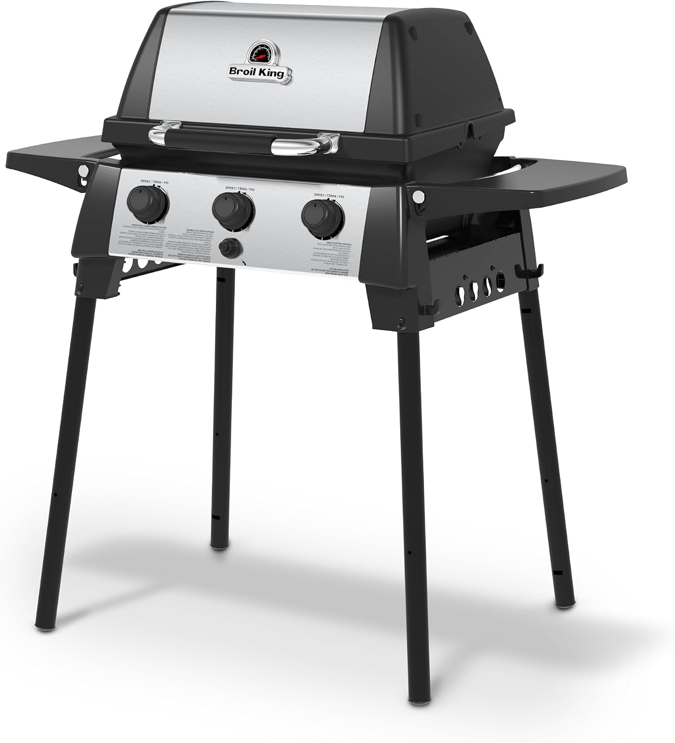 Broil King 952654 Porta-Chef 320 Portable Propane Grill in Stainless Steel and Black
