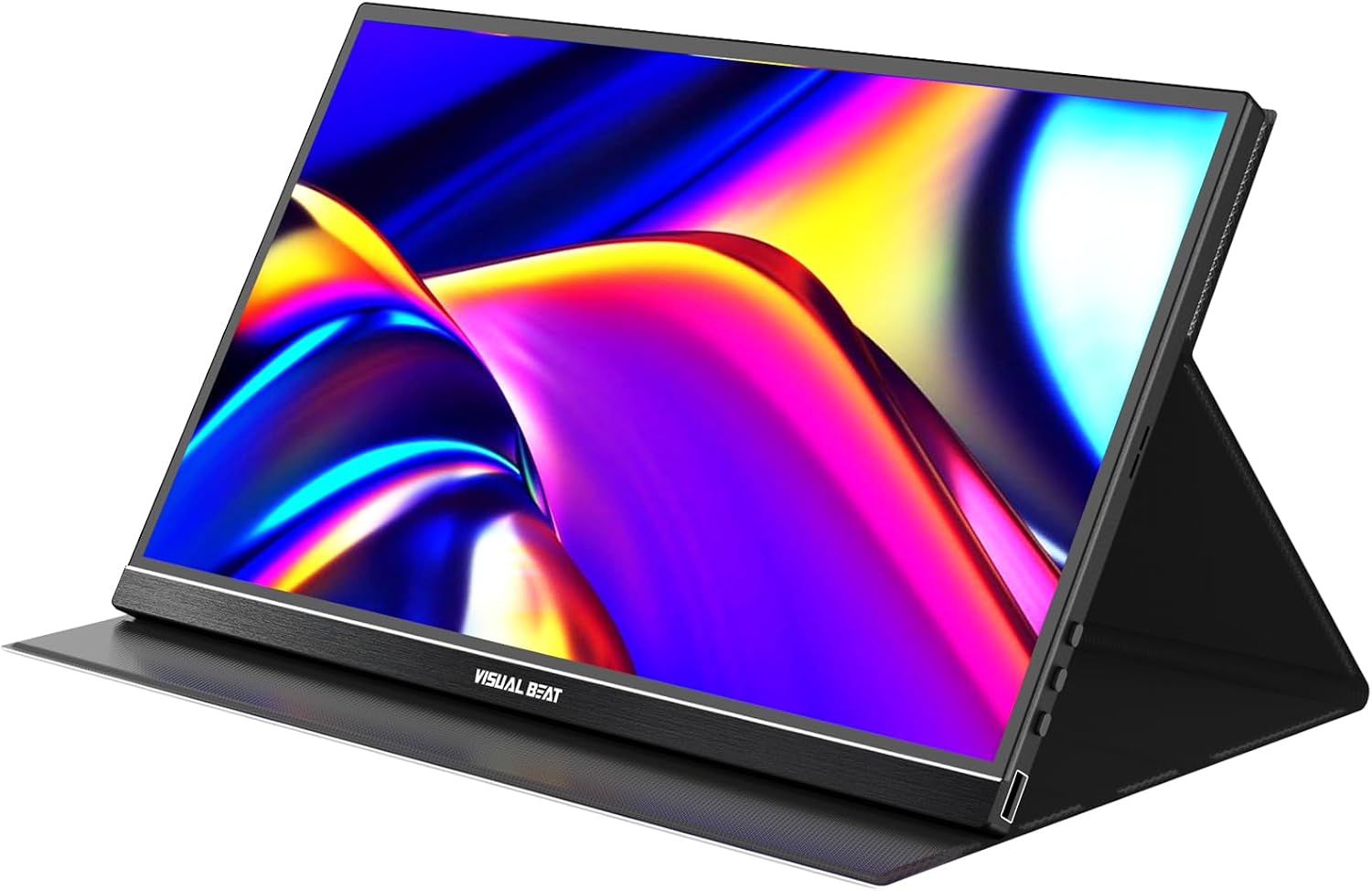 Portable Monitor Touch Screen 15.6'' 1080P USB-C HDMI Computer Display HDR IPS Eye Care Screen 100% sRGB with Smart Cover, Dual Speakers for Laptop PC Mac Phone PS4/5 Xbox Switch