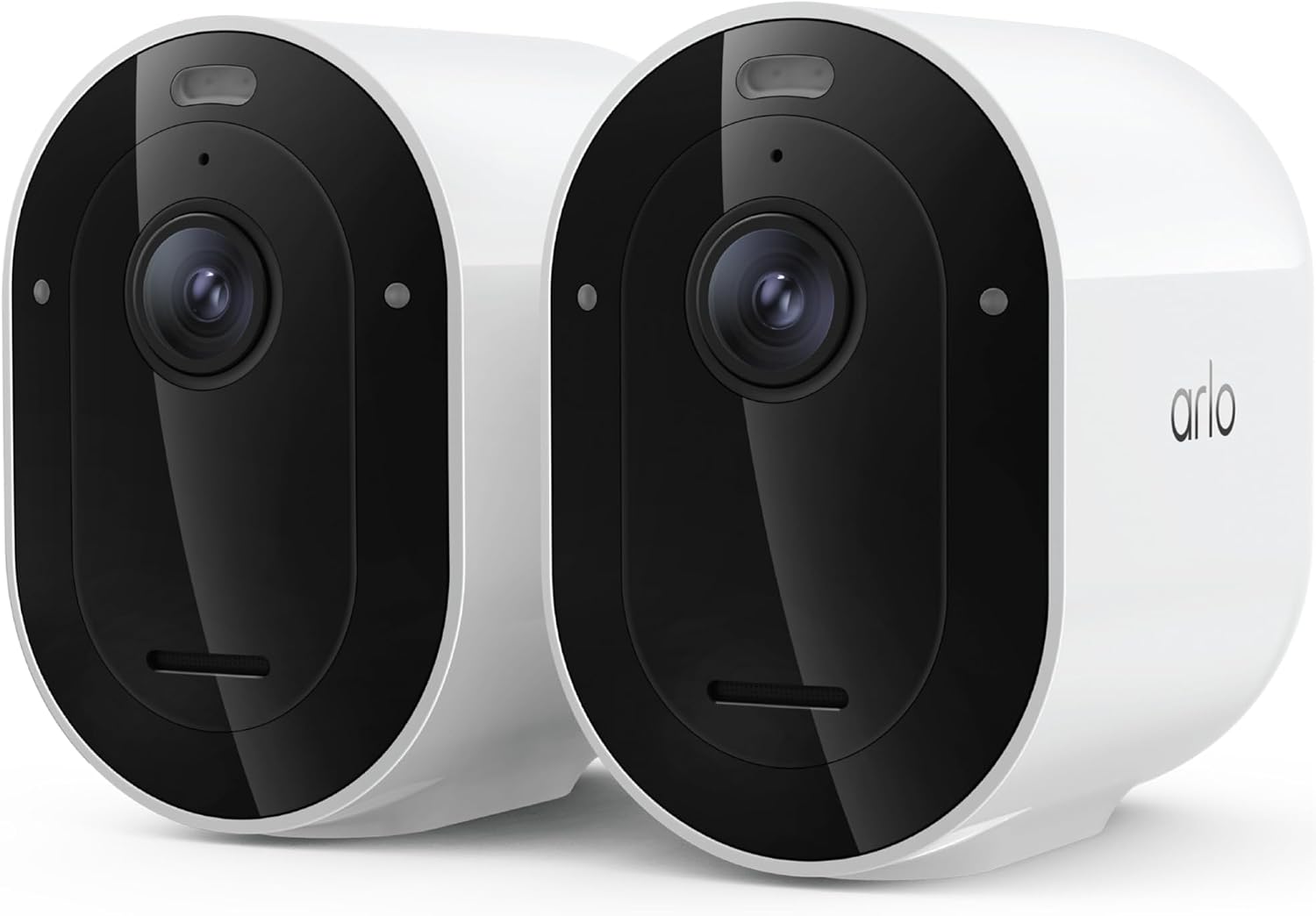 Arlo Pro Security Camera 2K HDR (6th Gen, 2025 Release) - Wireless Outdoor Camera, Rechargeable Removeable Battery, Event Captions, Emergency Response, 1-Month Trial of Secure Plan, 2 Cam, White