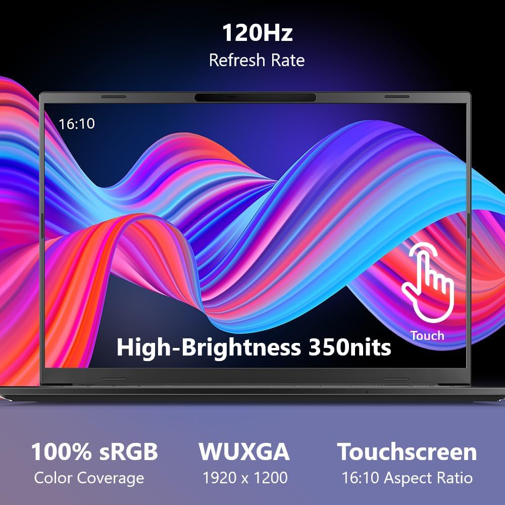 acer Aspire 16 AI Copilot+ PC | 16' WUXGA 120Hz Multi-Touch Display | Snapdragon X X1-26-100 | NPU: 45 Tops - GPU: Up to 1.7 TFLOPs | 16GB LPDDR5X | 512GB PCIe Gen 4 SSD | Wi-Fi 7 | A16-11MT-X669