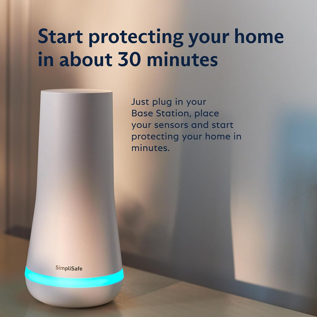 SimpliSafe 10 Piece Wireless Home Security System with Outdoor Camera- Optional 24/7 Professional Monitoring - No Contract - Compatible with Alexa and Google Assistant