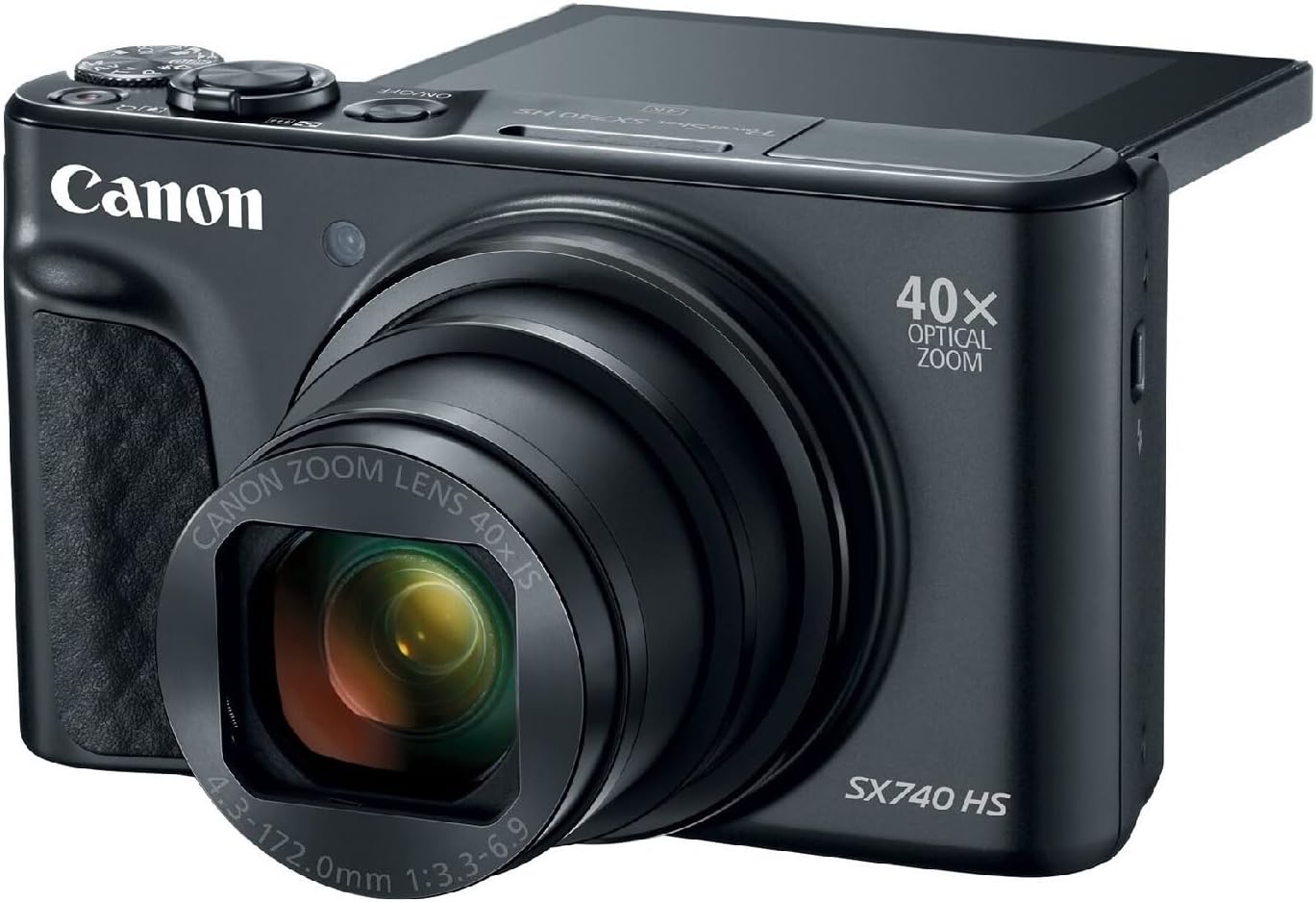 Canon PowerShot SX740 HS, Point and Shoot Digital Camera, Optical Zoom, 4K Video, Black