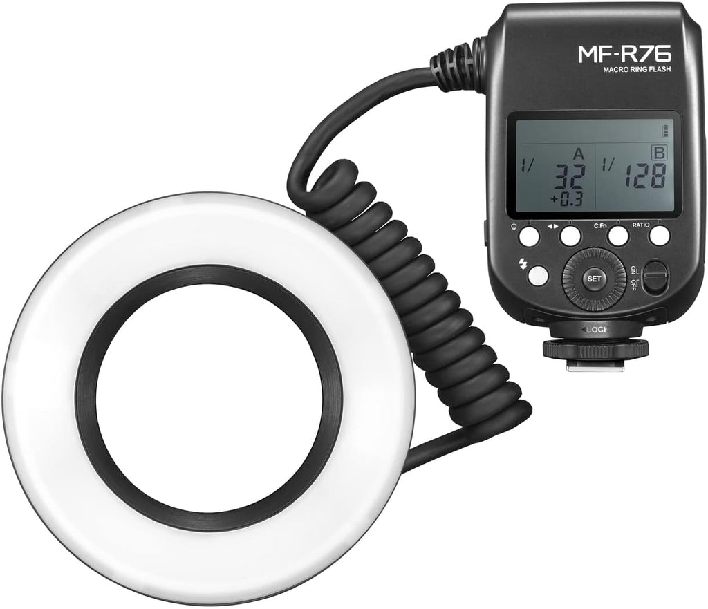 Godox MF-R76 Macro Ring Flash for Sony, for Canon, for Nikon, for Fuji Camera