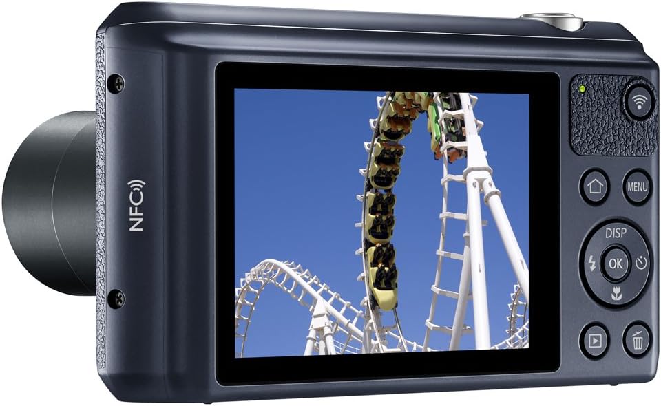 Samsung WB35F 16.2MP Smart WiFi & NFC Digital Camera with 12x Optical Zoom and 2.7' LCD (Black)