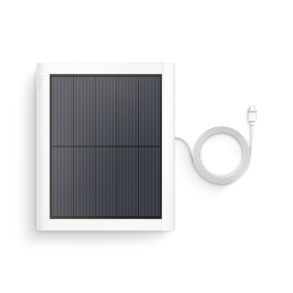 Ring Solar Panel (2nd Generation), 4W for Outdoor Cam (Stick Up Cam), Stick Up Cam Pro, Spotlight Cam Plus, Spotlight Cam Pro - White (Pack of 2)