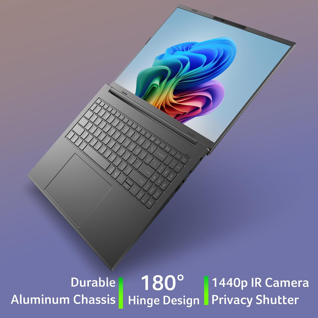 acer Aspire 16 AI Copilot+ PC | 16' WUXGA 120Hz Multi-Touch Display | Snapdragon X X1-26-100 | NPU: 45 Tops - GPU: Up to 1.7 TFLOPs | 16GB LPDDR5X | 512GB PCIe Gen 4 SSD | Wi-Fi 7 | A16-11MT-X669