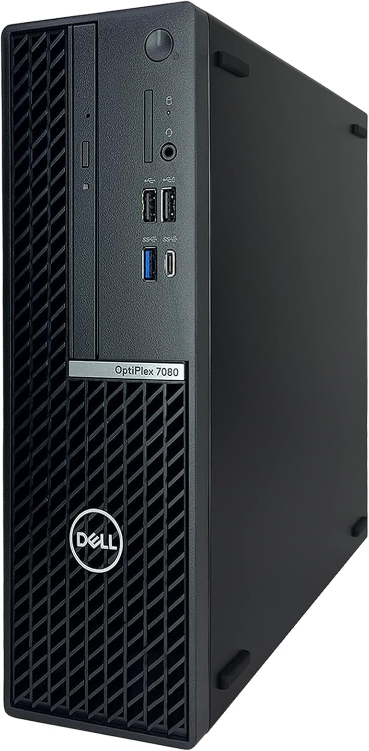 Dell OptiPlex 7080 SFF Desktop Computer Intel Core i7-10700 (2.94.8GHz), 8GB RAM, 256GB SSD, Small Form Factor Business PC (Renewed)