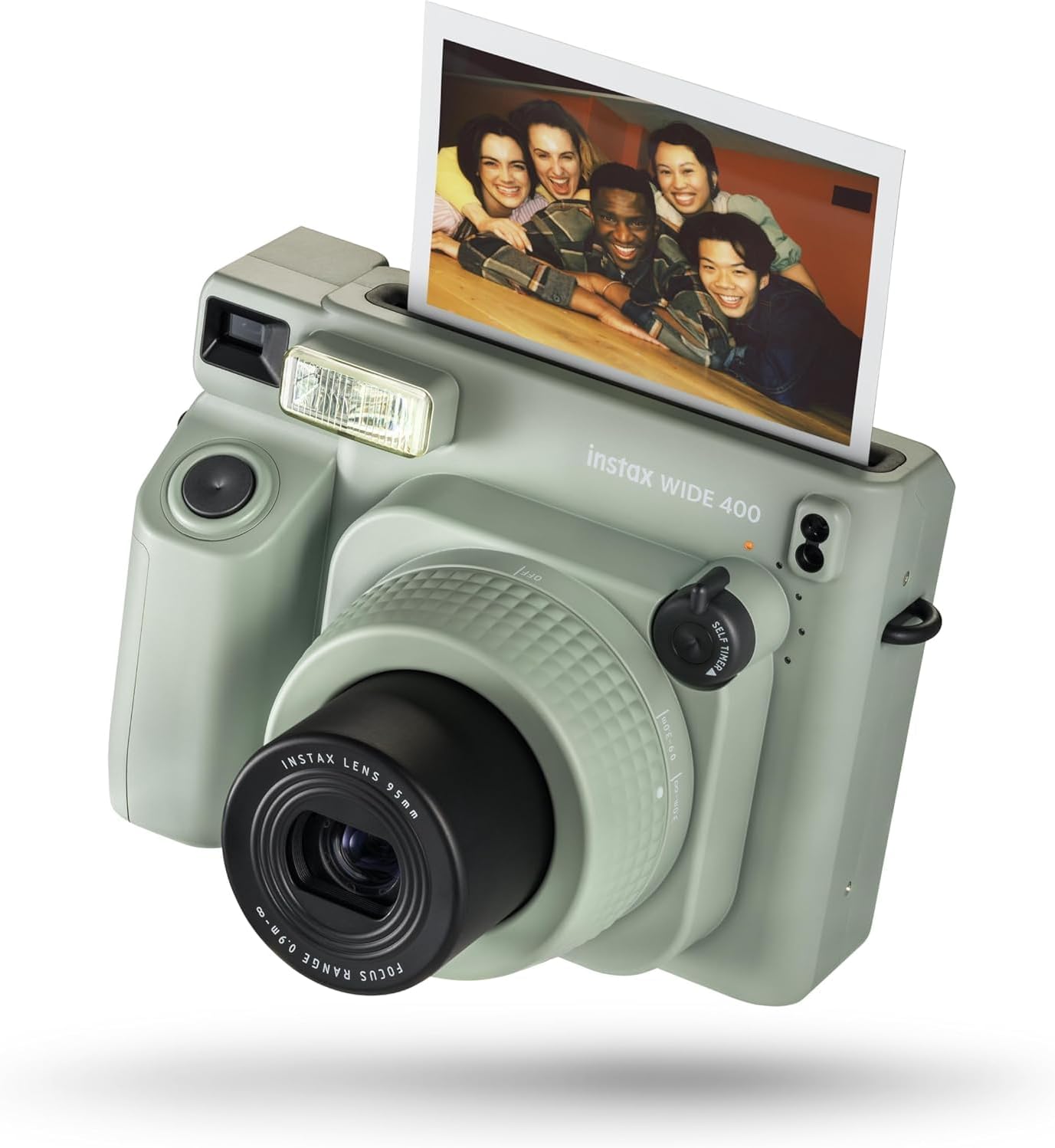 Fujifilm INSTAX Wide 400 Instant Camera - Sage Green (Camera w/ 2 Wide Twin Packs)