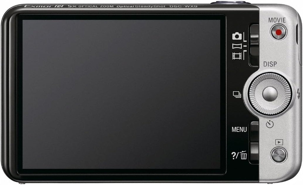 Sony Cyber-Shot DSC-WX9 16.2 MP Exmor R CMOS Digital Still Camera with Carl Zeiss Vario-Tessar 5x Wide-Angle Optical Zoom Lens and Full HD 1080/60i Video (Silver)