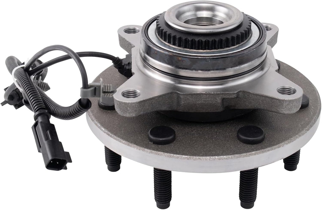 TRQ Front Left and Right Wheel Bearing and Hub Assembly Set 2 Piece Compatible with 2010-2012 Ford F-150 AWD with 7 Lug Wheels 2011-2014 F-150 4WD with 7 Lug Wheels