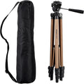Amazon Basics 50-inch Lightweight Portable Camera Tripod Stand with Quick-Release Plate,Adjustable Height,Aluminum,for Travel Photography,Champagne,(Pack of 10)