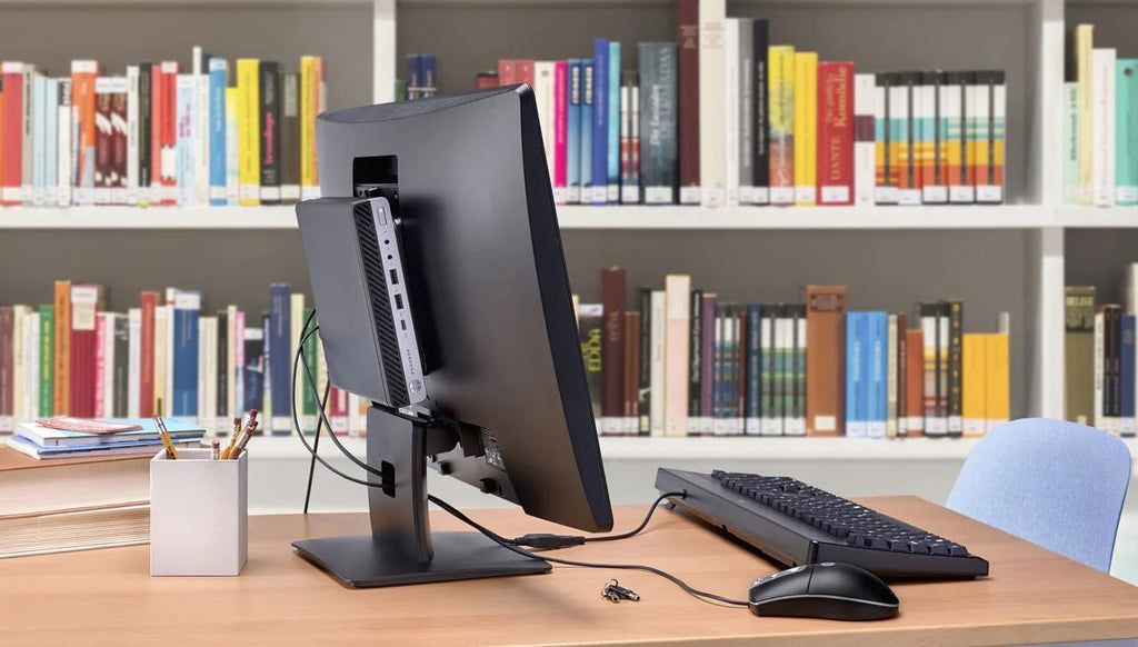 HP ProDesk 600 G4 Mini Desktop Computer with 24' Monitor, Intel Core i5-8500T 3.5GHz, 8GB RAM, 256GB SSD, Keyboard and Mouse, USB-C, WiFi & BT, Windows 11 Pro (Renewed)