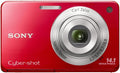 Sony Cyber-Shot DSC-W560 14.1 MP Digital Still Camera with Carl Zeiss Vario-Tessar 4x Wide-Angle Optical Zoom Lens and 3.0-inch LCD (Red)