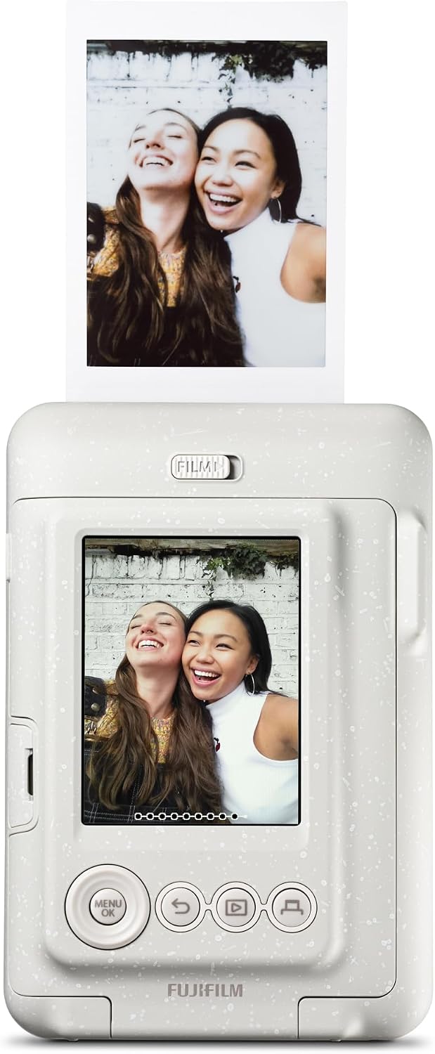 Fujifilm INSTAX Mini LIPLAY Hybrid Instant Camera - Misty White