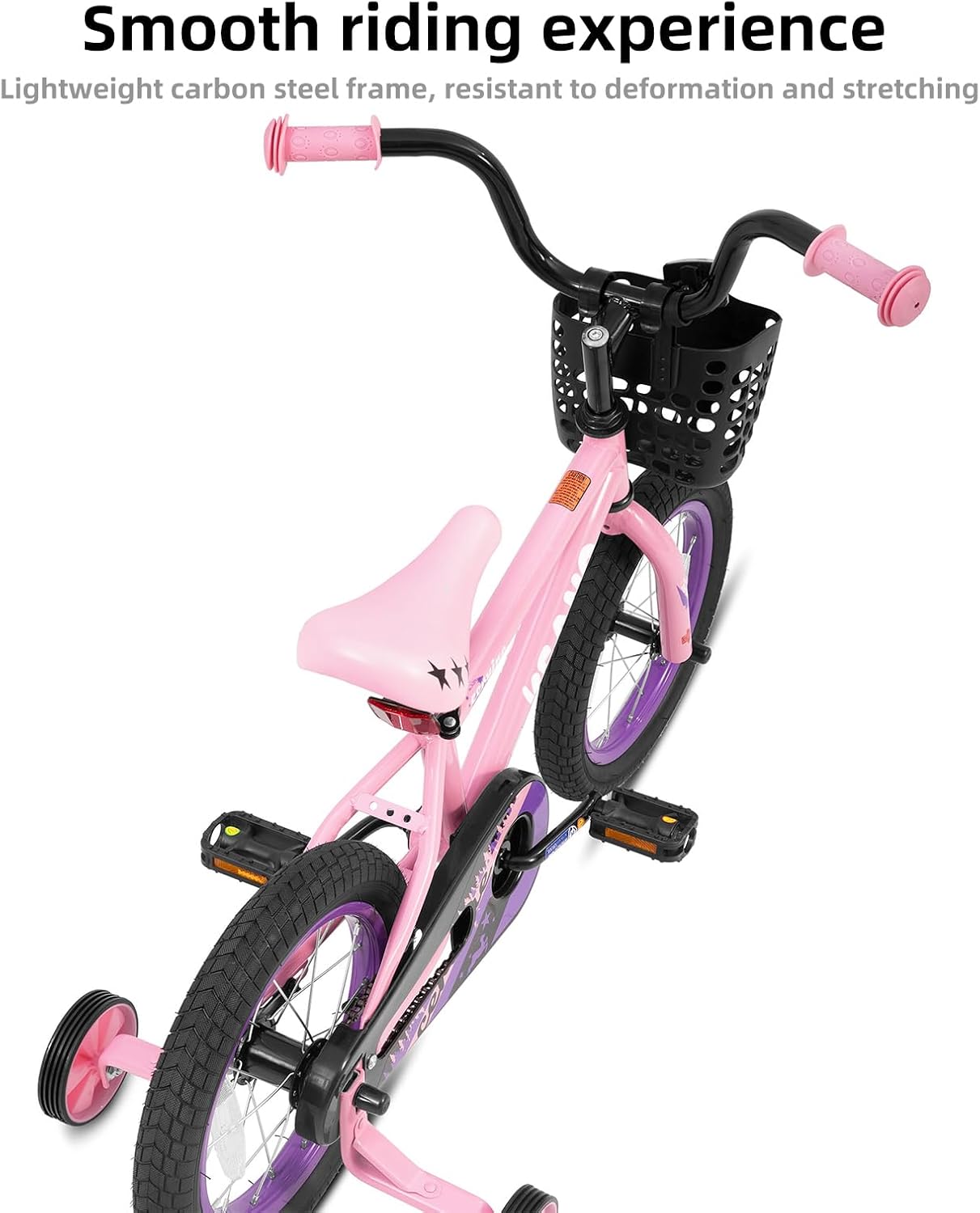 KEANO Cervine 14 16 20 Inch Kids Bike for Boys Girls Ages 3-10 Years, 14 16 Inch Toddler BMX Bikes with Training Wheels and Basket, 20 in Children Bicycles with Kickstand