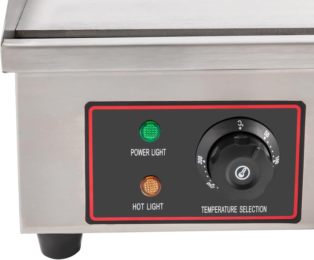 30'Commercial Electric Griddle Electric Countertop Griddle 3000W Restaurant Grill BBQ Flat Top 430 Stainless Steel Long Griddle Electric Nonstick Adjustable Thermostatic Control for Kitchen 110V