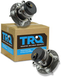 TRQ 2 Piece Front Passenger Side Driver & Passenger Side Wheel Bearing & Hub Assembly Set Compatible with 2009-2011 Mazda RX-8