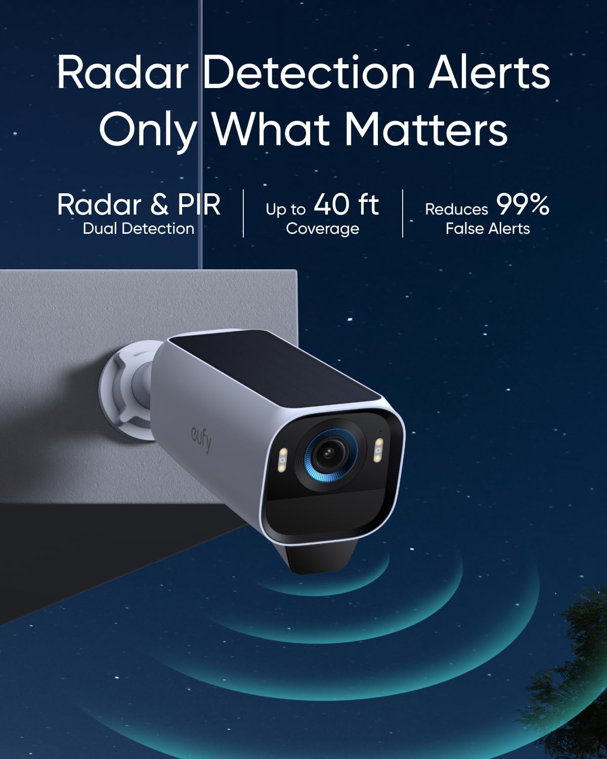eufy Security eufyCam S3 Pro 3-Cam Kit, Solar Camera Outdoor Wireless, MaxColor Night Vision, 4K Security Camera with Solar Panel, Face Recognition, No Monthly Fee, Built-in Local Storage (Up to 16TB)