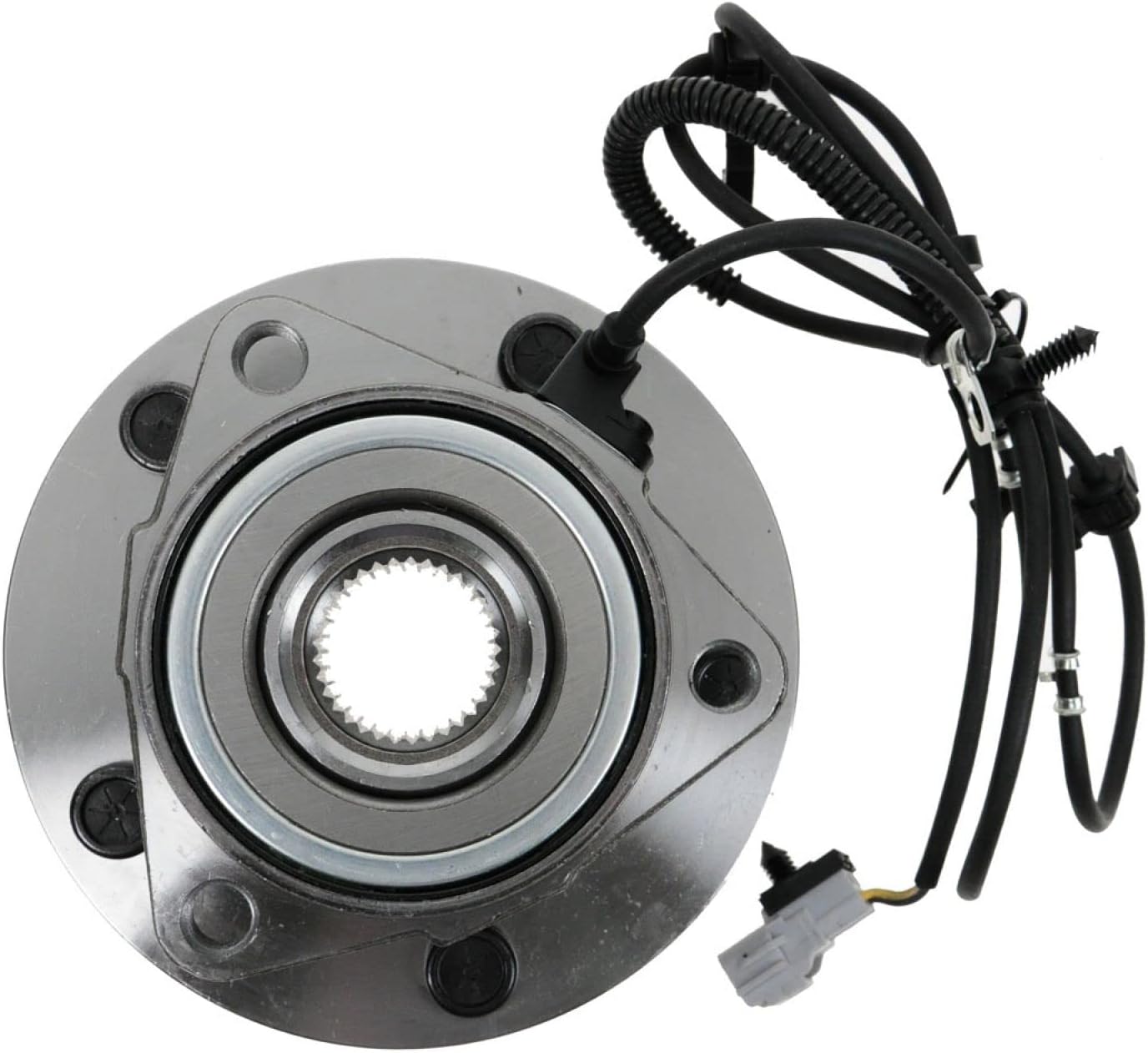 TRQ 2 Piece Front Wheel Bearing & Hub Assembly Set Compatible with 1997-1999 Dodge Ram 1500