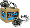 TRQ 2 Piece Front Wheel Bearing & Hub Assembly Set Compatible with 2000-2001 Dodge Ram 1500