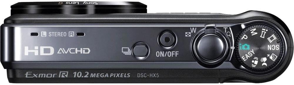 Sony Cyber-shot DSC-HX5V 10.2 MP CMOS 10x Wide-Angle Zoom Digital Camera with Optical Steady Shot Image Stabilization and 3.0 Inch LCD