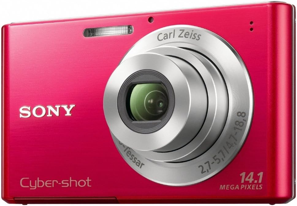Sony DSC-W330 14.1MP Digital Camera with 4x Wide Angle Zoom with Digital Steady Shot Image Stabilization and 3.0 inch LCD (Red)