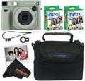 Fujifilm INSTAX Wide 400 Instant Camera - Sage Green (Camera w/ 2 Wide Twin Packs + Bag)