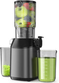 Cold Press Juicer, JoyBear Slow Masticating Machines with 5.3' Extra Large Feed Chute Fit Whole Fruits Vegetables Easy Clean Self Feeding Effortless for Batch Juicing, High Juice Yield, BPA Free 200W