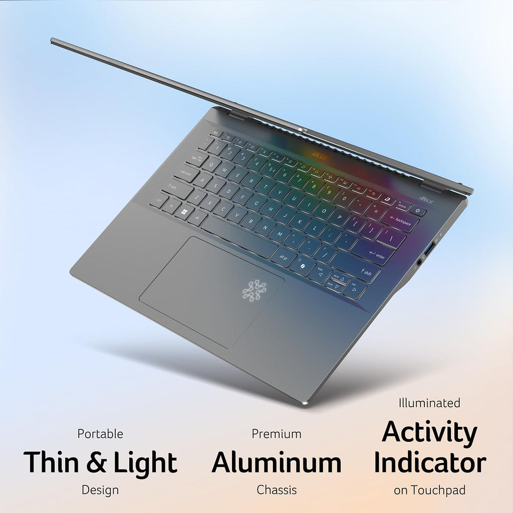 acer Swift 14 AI Copilot+ PC | 14.5' 2.5K 120Hz Display | Unlock AI Experiences | Snapdragon X Plus 10-Core Processor | 16GB LPDDR5X | 1TB Gen 4 SSD | Wi-Fi 7 | Windows 11 Home | SF14-11-X128