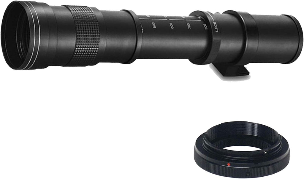 Canon EOS RP Mirrorless Digital Camera 24-50mm and 75-300mm Lenses + 420-800mm Super Telephoto Lens + 128GB Memory, Spare Battery, Filters,Case, Tripod, Flash, and More (43pc Bundle) (Renewed)