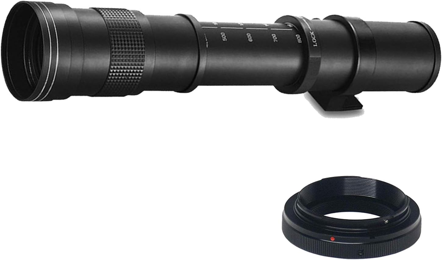 Canon EOS RP Mirrorless Digital Camera 24-50mm and 75-300mm Lenses + 420-800mm Super Telephoto Lens + 128GB Memory, Spare Battery, Filters,Case, Tripod, Flash, and More (43pc Bundle) (Renewed)