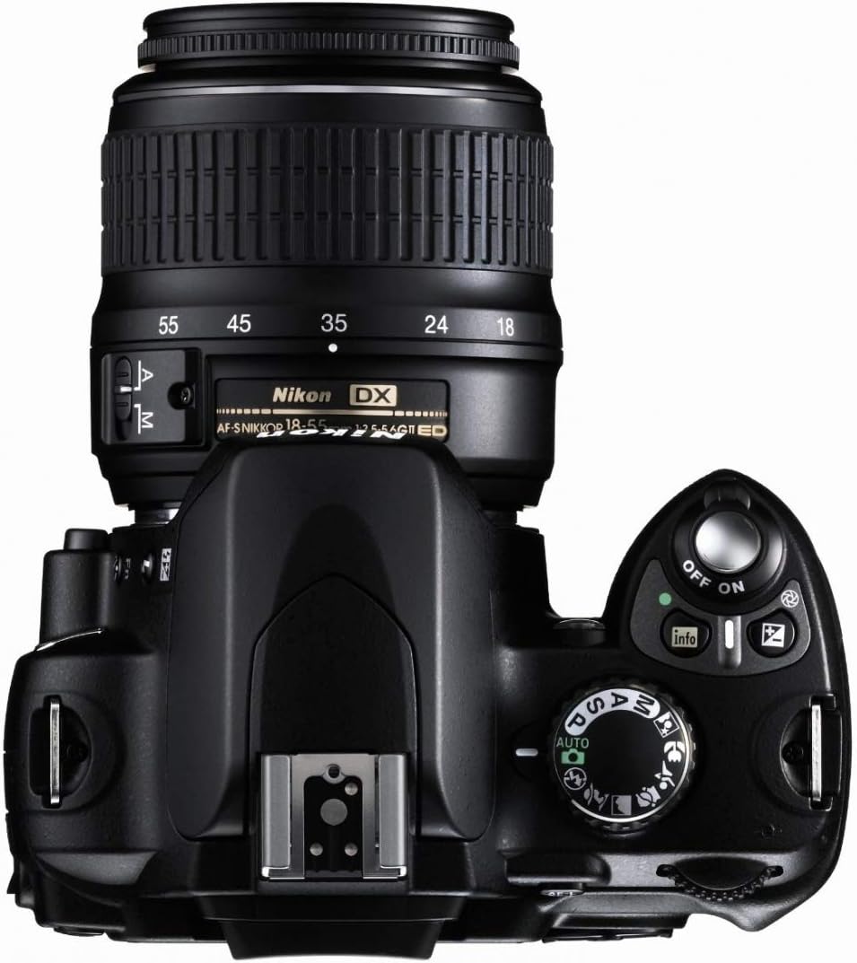 Nikon D40 6.1MP Digital SLR Camera Kit with 18-55mm f/3.5-5.6G ED II Auto Focus-S DX Zoom-Nikkor Lens (Renewed)