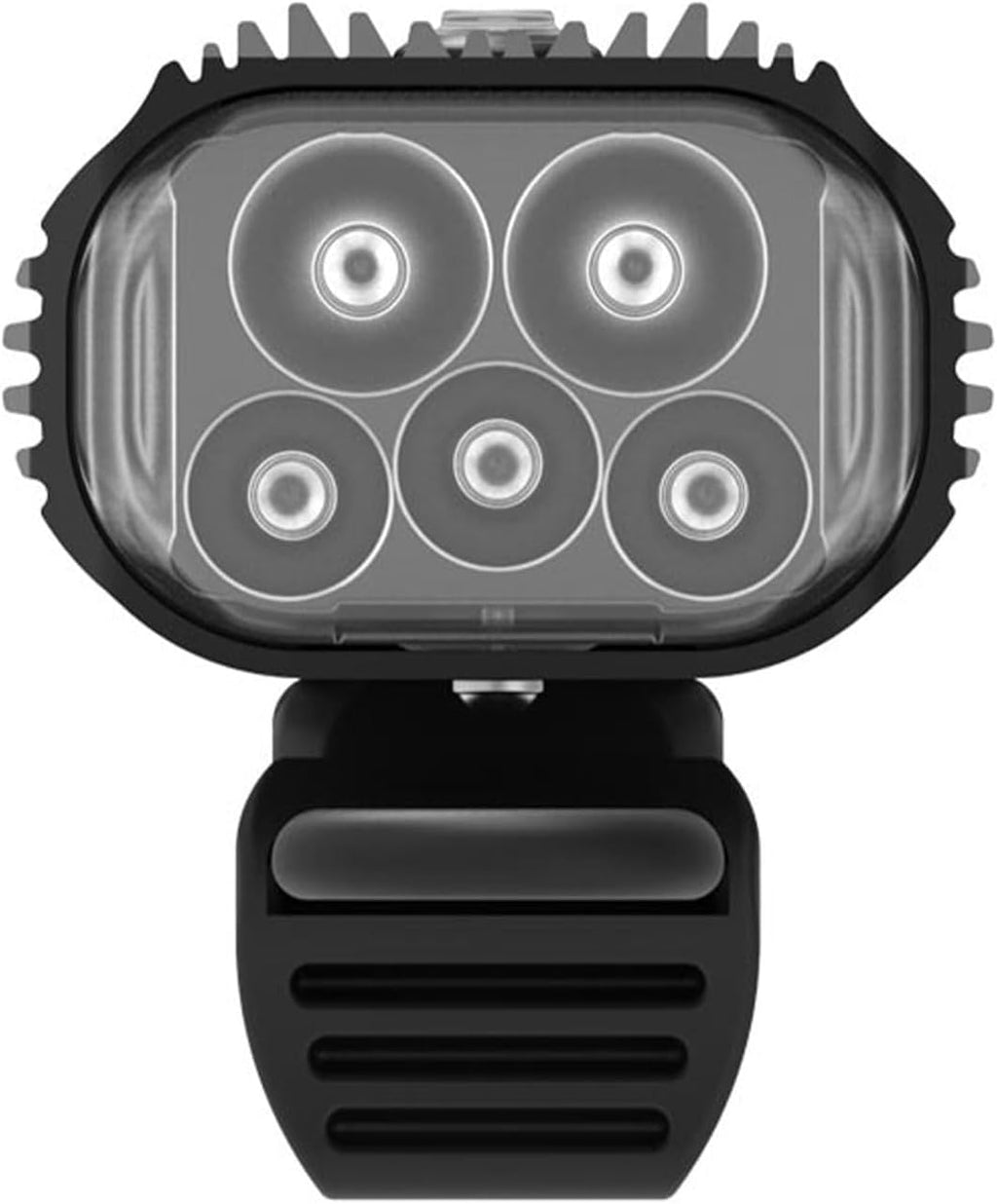 LEZYNE Mega Drive Bicycle USB Rechargeable Durable Weather-Resistant IPX7 White LED Front Light with Multiple Solid & Flash Modes | Integrated Silicone Rubber Strap Mount | 2400/1800 Lumens Options
